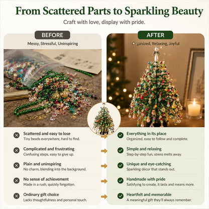 🎄DIY Light-Up Beaded Christmas Tree Kit
