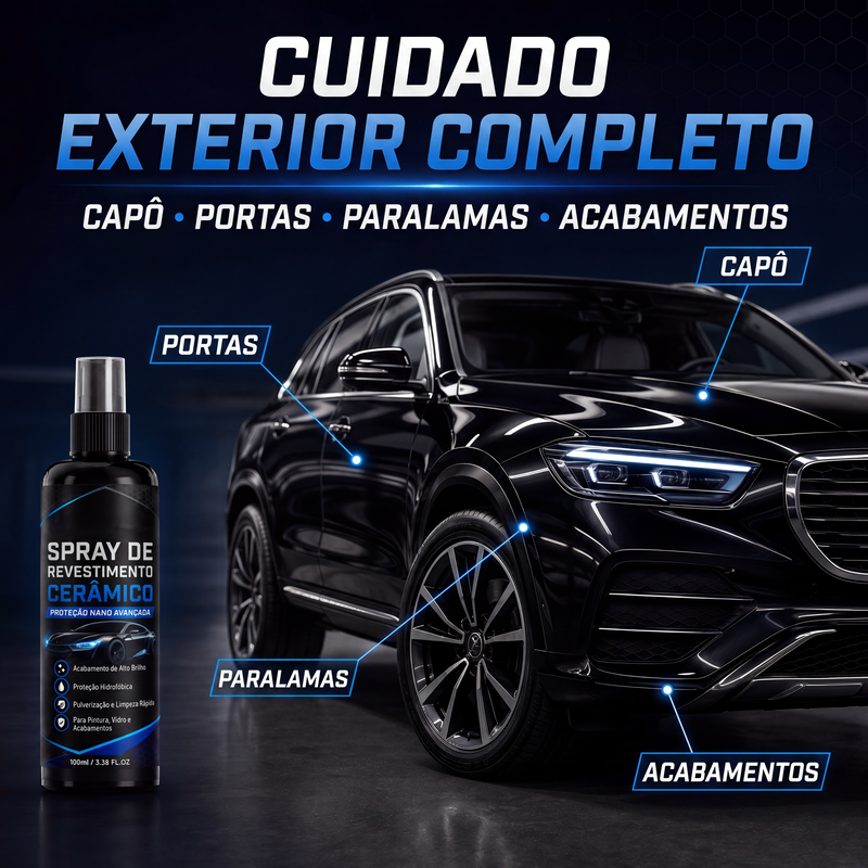 ✨ Quick Ceramic Coating Spray | 50% Off ⏰ Limited Time, Hydrophobic Car Paint Care 💧